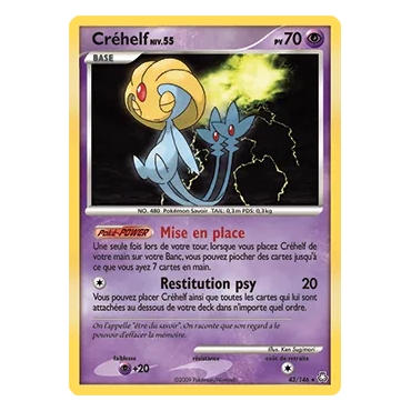 Créhelf 43/146 : Joyau Rare (Brillante) de l'extension Pokémon Diamant & Perle Éveil des Légendes