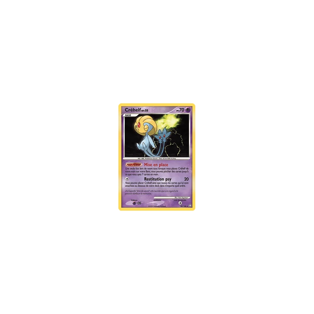 Créhelf 43/146 : Joyau Rare (Brillante) de l'extension Pokémon Diamant & Perle Éveil des Légendes