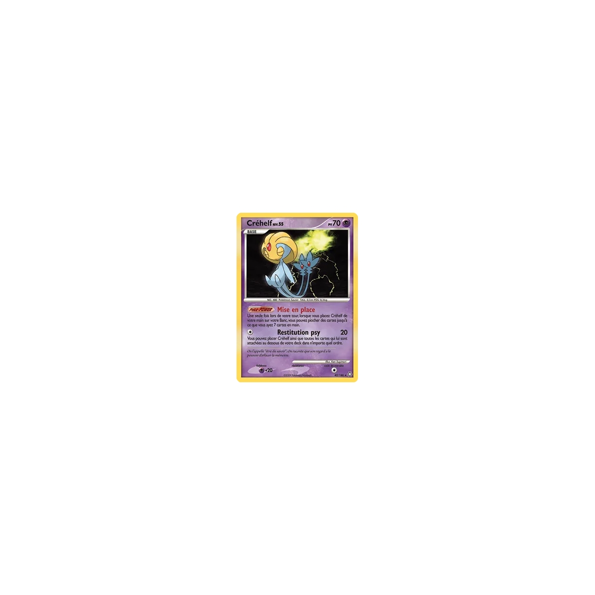 Créhelf 43/146 : Joyau Rare (Brillante) de l'extension Pokémon Diamant & Perle Éveil des Légendes