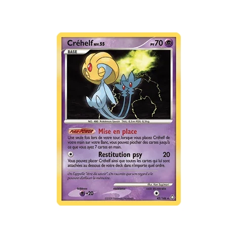 Créhelf 43/146 : Joyau Rare (Brillante) de l'extension Pokémon Diamant & Perle Éveil des Légendes