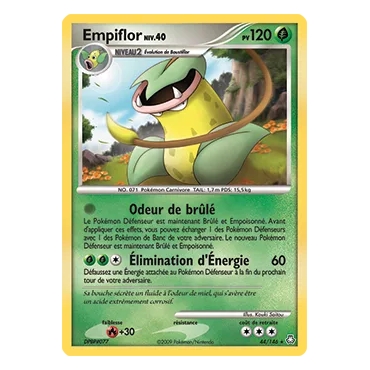 Carte Empiflor - Rare (Brillante) de Pokémon Diamant & Perle Éveil des Légendes 44/146