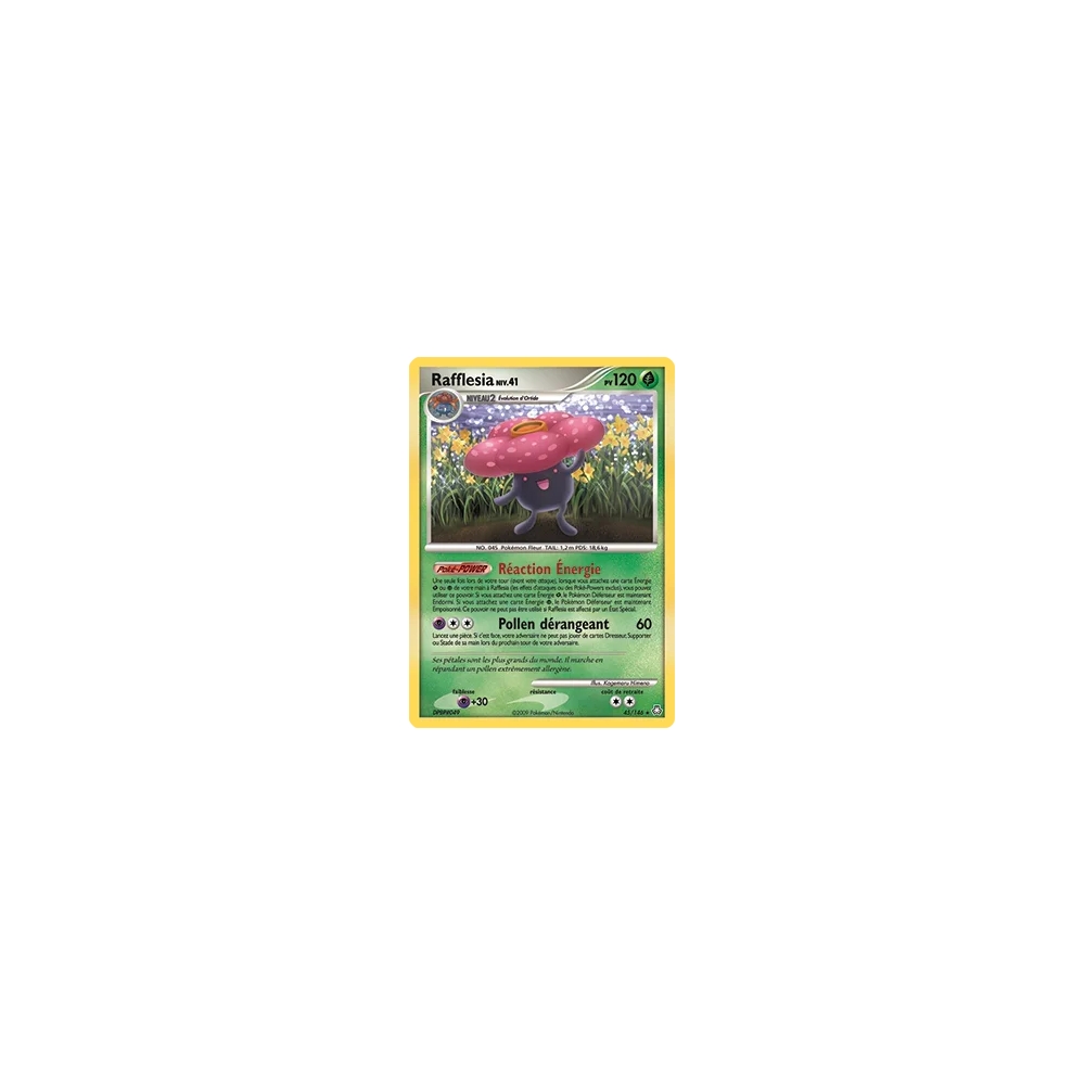 Carte Rafflesia - Rare (Brillante) de Pokémon Diamant & Perle Éveil des Légendes 45/146