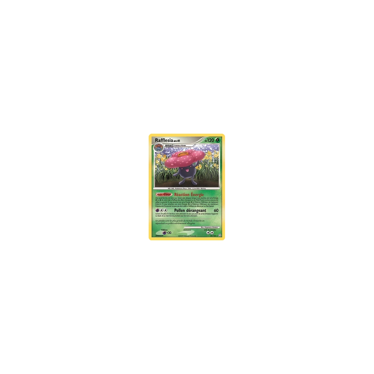 Carte Rafflesia - Rare (Brillante) de Pokémon Diamant & Perle Éveil des Légendes 45/146