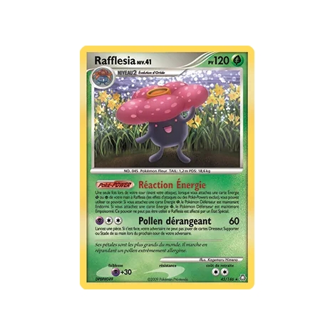 Carte Rafflesia - Rare (Brillante) de Pokémon Diamant & Perle Éveil des Légendes 45/146