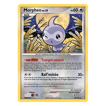 Découvrez Morpheo, carte Peu commune (Brillante) de la série Diamant & Perle Éveil des Légendes