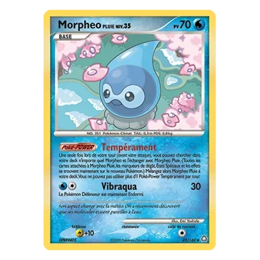 Découvrez Morpheo Pluie, carte Peu commune (Brillante) de la série Diamant & Perle Éveil des Légendes