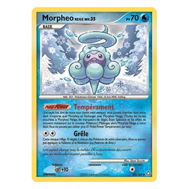 Morpheo Neige 50/146 : Joyau Peu commune (Brillante) de l'extension Pokémon Diamant & Perle Éveil des Légendes