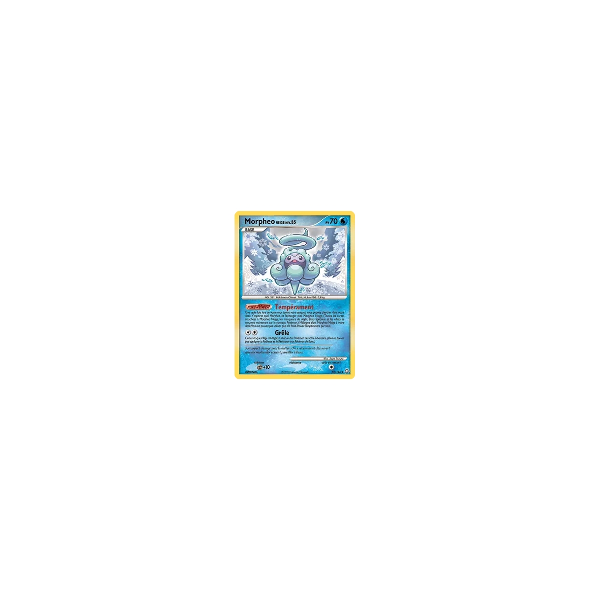 Morpheo Neige 50/146 : Joyau Peu commune (Brillante) de l'extension Pokémon Diamant & Perle Éveil des Légendes