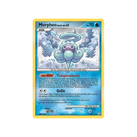 Morpheo Neige 50/146 : Joyau Peu commune (Brillante) de l'extension Pokémon Diamant & Perle Éveil des Légendes