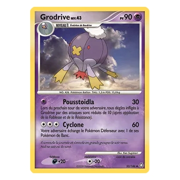 Découvrez Grodrive, carte Peu commune (Brillante) de la série Diamant & Perle Éveil des Légendes