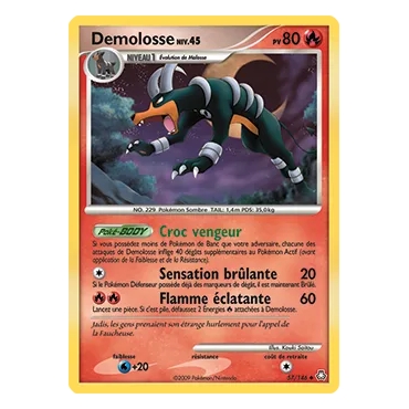 Découvrez Demolosse, carte Peu commune (Brillante) de la série Diamant & Perle Éveil des Légendes