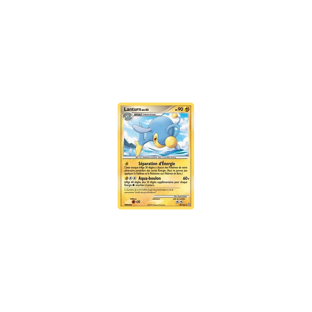 Lanturn 59/146 : Joyau Peu commune (Brillante) de l'extension Pokémon Diamant & Perle Éveil des Légendes