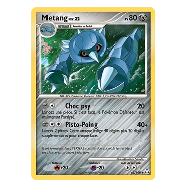 Découvrez Metang, carte Peu commune (Brillante) de la série Diamant & Perle Éveil des Légendes