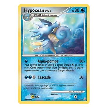 Carte Hypocean - Peu commune (Brillante) de Pokémon Diamant & Perle Éveil des Légendes 70/146