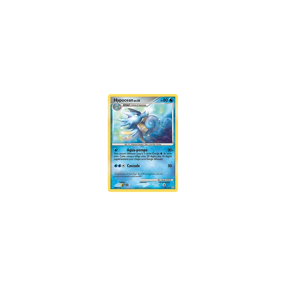 Carte Hypocean - Peu commune (Brillante) de Pokémon Diamant & Perle Éveil des Légendes 70/146