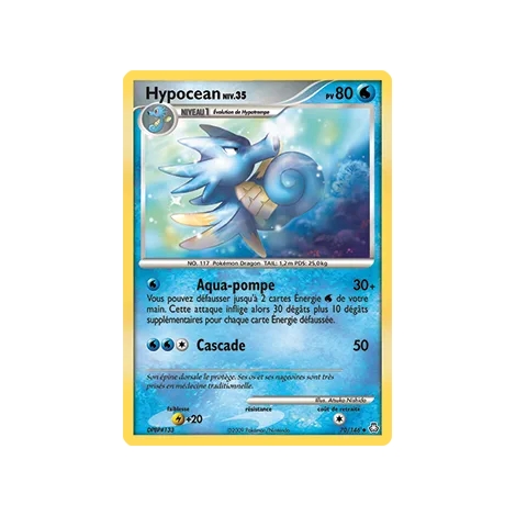 Carte Hypocean - Peu commune (Brillante) de Pokémon Diamant & Perle Éveil des Légendes 70/146