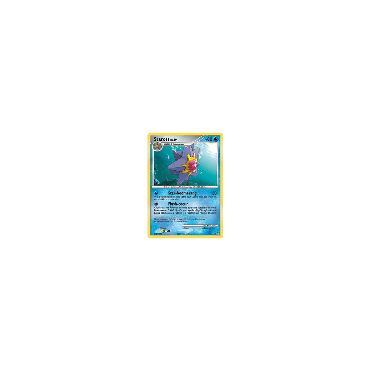 Staross 71/146 : Joyau Peu commune (Brillante) de l'extension Pokémon Diamant & Perle Éveil des Légendes