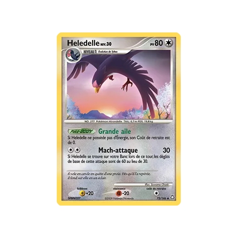 Heledelle 73/146 : Joyau Peu commune (Brillante) de l'extension Pokémon Diamant & Perle Éveil des Légendes