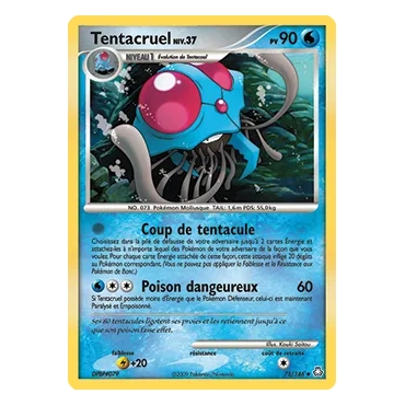 Carte Tentacruel - Peu commune (Brillante) de Pokémon Diamant & Perle Éveil des Légendes 75/146