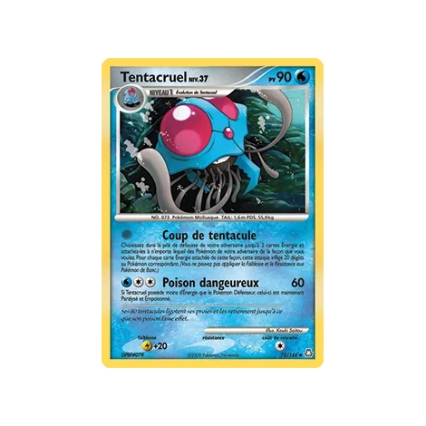 Carte Tentacruel - Peu commune (Brillante) de Pokémon Diamant & Perle Éveil des Légendes 75/146