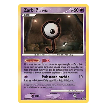 Découvrez Zarbi J, carte Peu commune (Brillante) de la série Diamant & Perle Éveil des Légendes