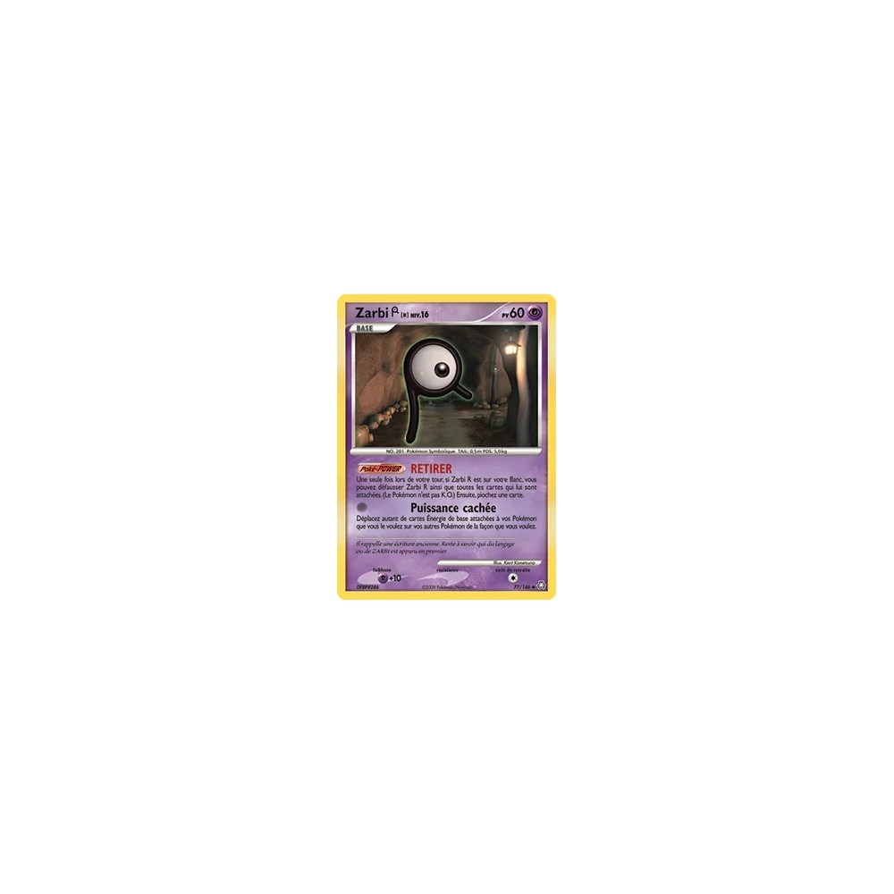 Zarbi R 77/146 : Joyau Peu commune (Brillante) de l'extension Pokémon Diamant & Perle Éveil des Légendes