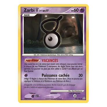 Découvrez Zarbi V, carte Peu commune (Brillante) de la série Diamant & Perle Éveil des Légendes