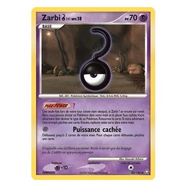 Carte Zarbi ? - Peu commune (Brillante) de Pokémon Diamant & Perle Éveil des Légendes 82/146