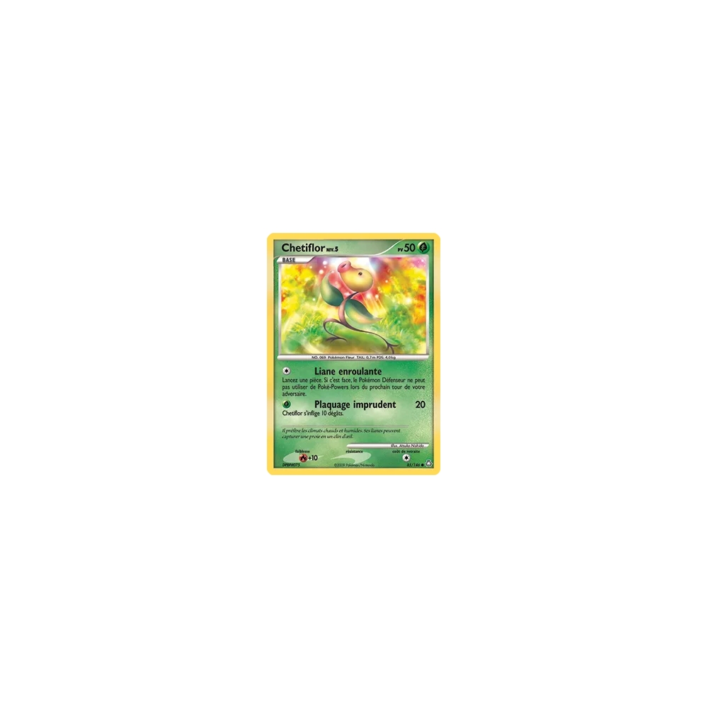 Chetiflor 85/146 : Joyau Commune (Brillante) de l'extension Pokémon Diamant & Perle Éveil des Légendes