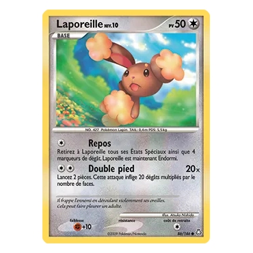 Carte Laporeille - Commune (Brillante) de Pokémon Diamant & Perle Éveil des Légendes 86/146