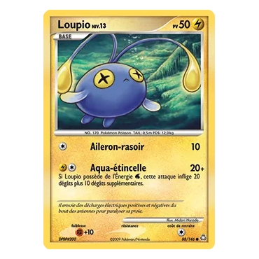 Découvrez Loupio, carte Commune (Brillante) de la série Diamant & Perle Éveil des Légendes