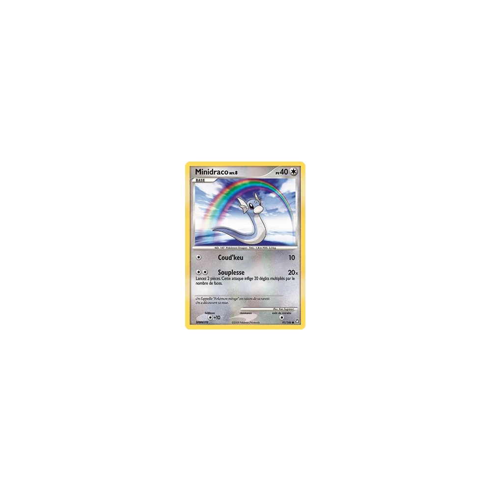 Minidraco 91/146 : Joyau Commune (Brillante) de l'extension Pokémon Diamant & Perle Éveil des Légendes