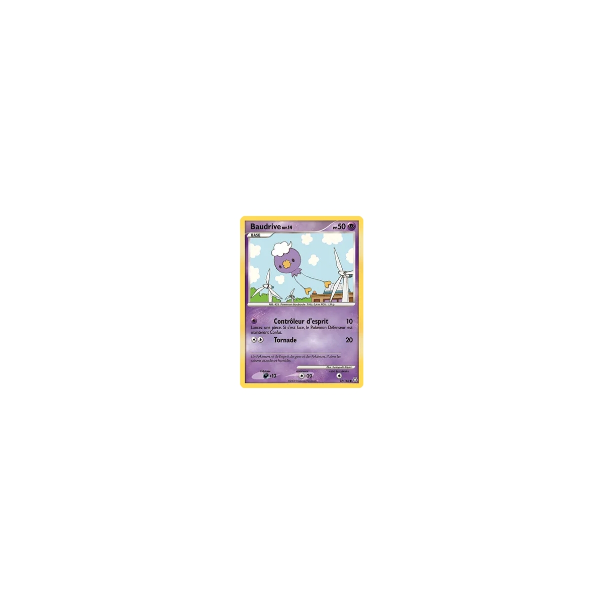 Baudrive 92/146 : Joyau Commune (Brillante) de l'extension Pokémon Diamant & Perle Éveil des Légendes