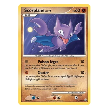Découvrez Scorplane, carte Commune (Brillante) de la série Diamant & Perle Éveil des Légendes