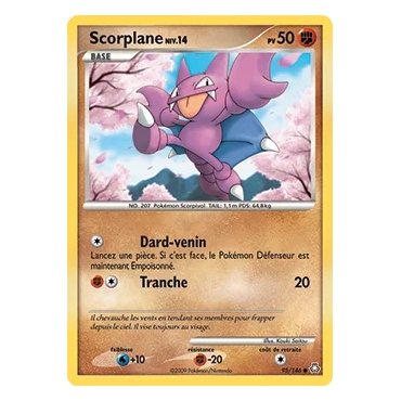 Découvrez Scorplane, carte Commune (Brillante) de la série Diamant & Perle Éveil des Légendes