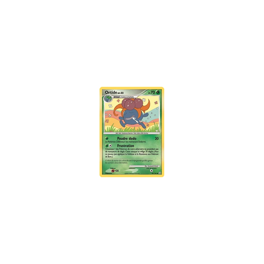 Ortide 96/146 : Joyau Commune (Brillante) de l'extension Pokémon Diamant & Perle Éveil des Légendes