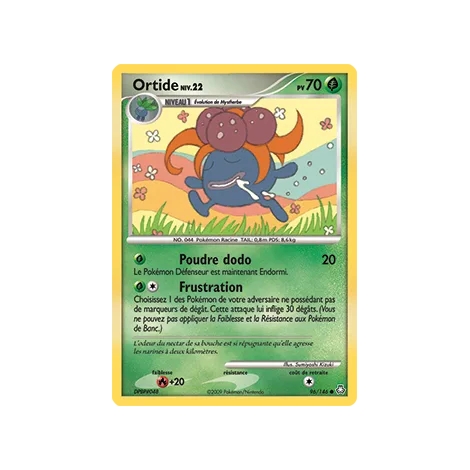 Ortide 96/146 : Joyau Commune (Brillante) de l'extension Pokémon Diamant & Perle Éveil des Légendes