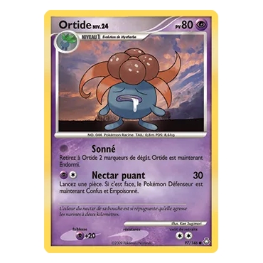 Découvrez Ortide, carte Commune (Brillante) de la série Diamant & Perle Éveil des Légendes