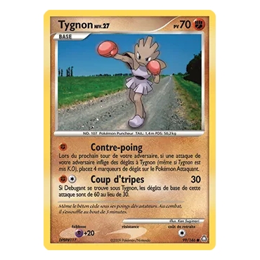Carte Tygnon - Commune (Brillante) de Pokémon Diamant & Perle Éveil des Légendes 99/146