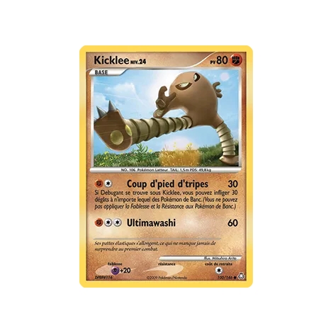 Carte Kicklee - Commune (Brillante) de Pokémon Diamant & Perle Éveil des Légendes 100/146