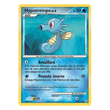 Carte Hypotrempe - Commune (Brillante) de Pokémon Diamant & Perle Éveil des Légendes 102/146