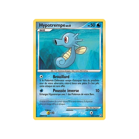 Carte Hypotrempe - Commune (Brillante) de Pokémon Diamant & Perle Éveil des Légendes 102/146