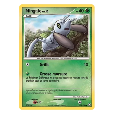Ningale 108/146 : Joyau Commune (Brillante) de l'extension Pokémon Diamant & Perle Éveil des Légendes