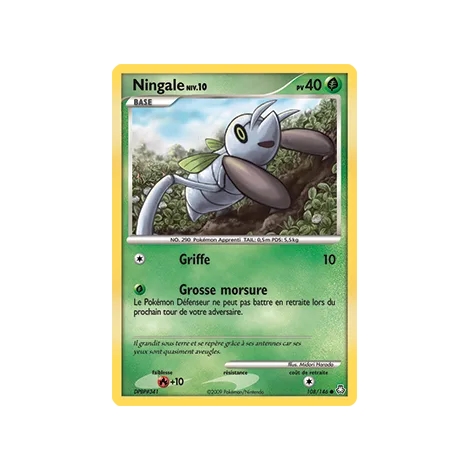 Ningale 108/146 : Joyau Commune (Brillante) de l'extension Pokémon Diamant & Perle Éveil des Légendes