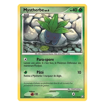 Découvrez Mystherbe, carte Commune (Brillante) de la série Diamant & Perle Éveil des Légendes