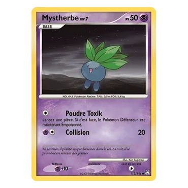 Mystherbe 112/146 : Joyau Commune (Brillante) de l'extension Pokémon Diamant & Perle Éveil des Légendes