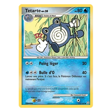 Carte Tetarte - Commune (Brillante) de Pokémon Diamant & Perle Éveil des Légendes 115/146