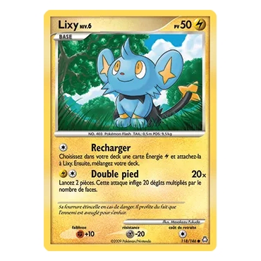 Carte Lixy - Commune (Brillante) de Pokémon Diamant & Perle Éveil des Légendes 118/146