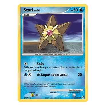 Découvrez Stari, carte Commune (Brillante) de la série Diamant & Perle Éveil des Légendes