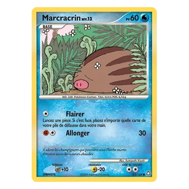 Marcracrin 123/146 : Joyau Commune (Brillante) de l'extension Pokémon Diamant & Perle Éveil des Légendes